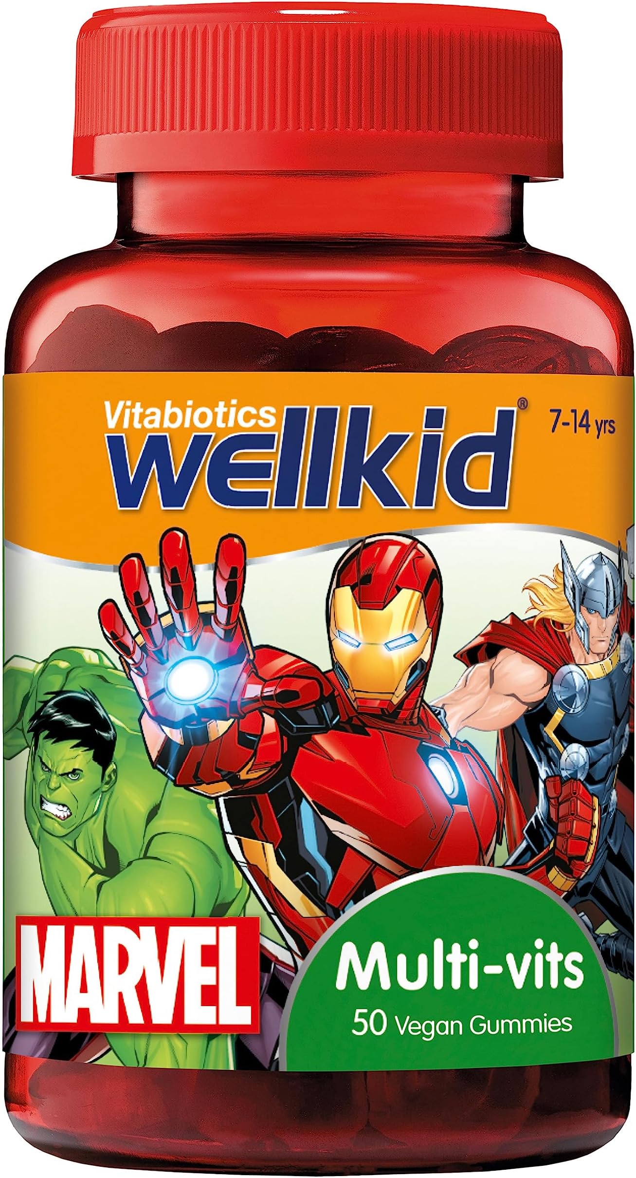 Kids MultiVitamins, Chewable Gummies, Wellkid Marvel
