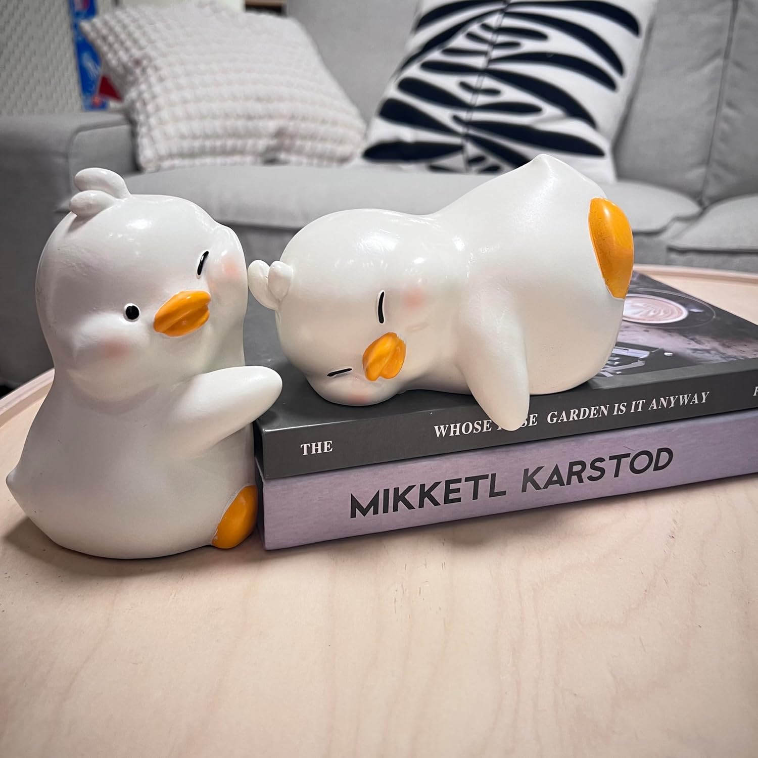 Cute Duck Bookends Decoration, Book Ends for Heavy Books, Book Holders for Shelves in Home Office Children’s Rooms Desk Bookshelf