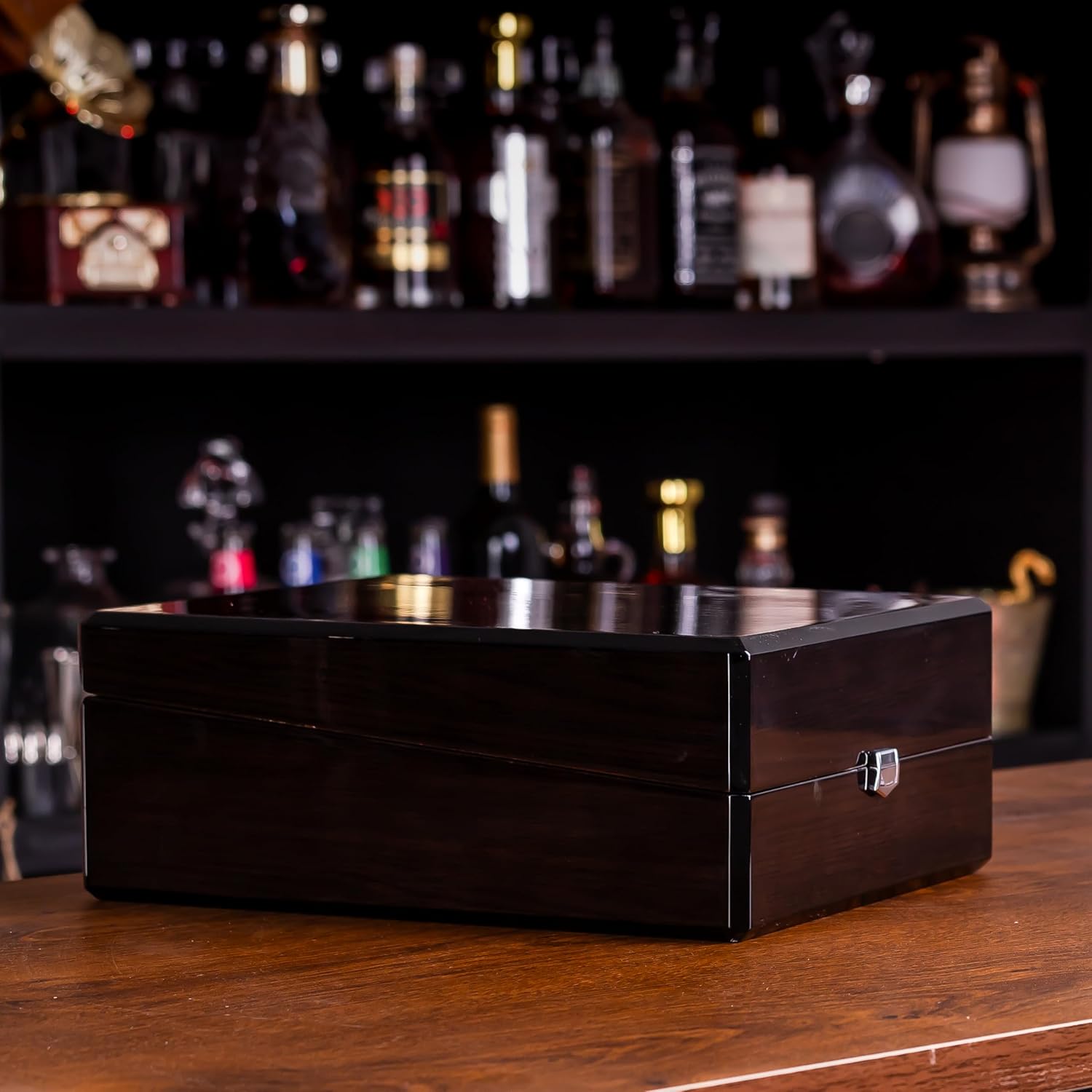 Liquor Decanter Set with Premium Wood Gift Box: 2 Rock Glasses, Crystal Glass Decanter, Bourbon, Whiskey, Gifts for Men, Dad, Father’s Day, Birthday, Weddings, Groomsman, Gift Ideas - Image 9