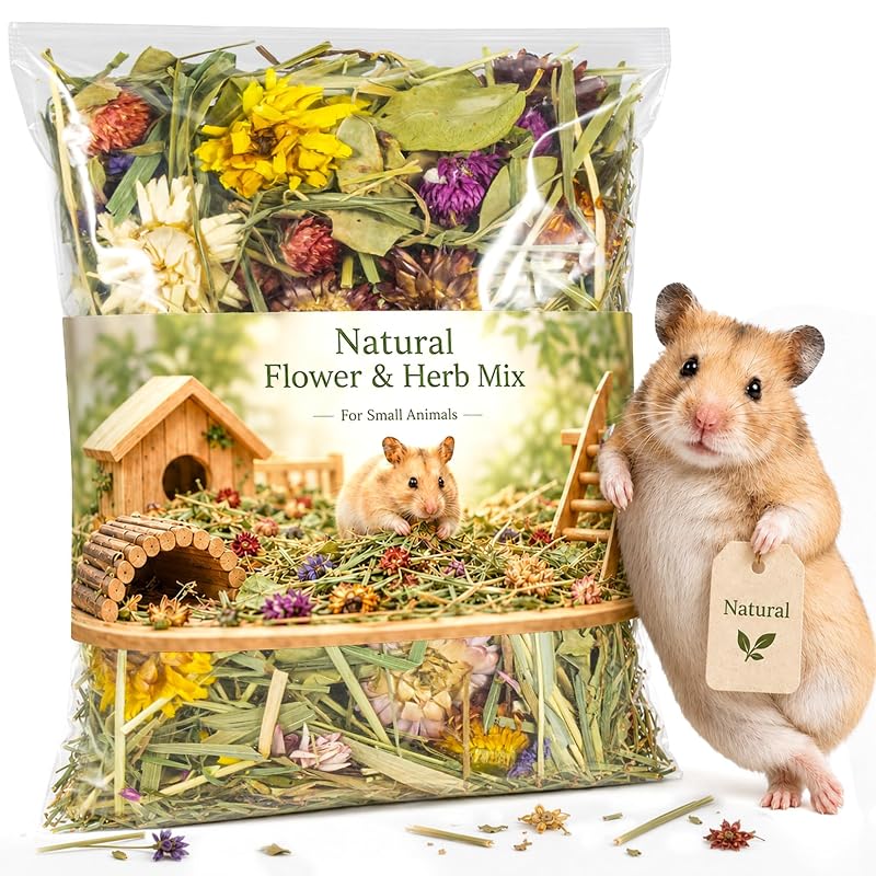 Forração com Flores e Ervas Secas para Pequenos Animais Sukh Mix1 200 g
