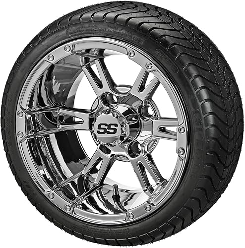 RM Cart golf cart accessories - 14 Raptor Mirror on 21535-14 LSI Elite Tires Set of 4 fits Metric Lug Nuts disponible en Yaxa Costa Rica