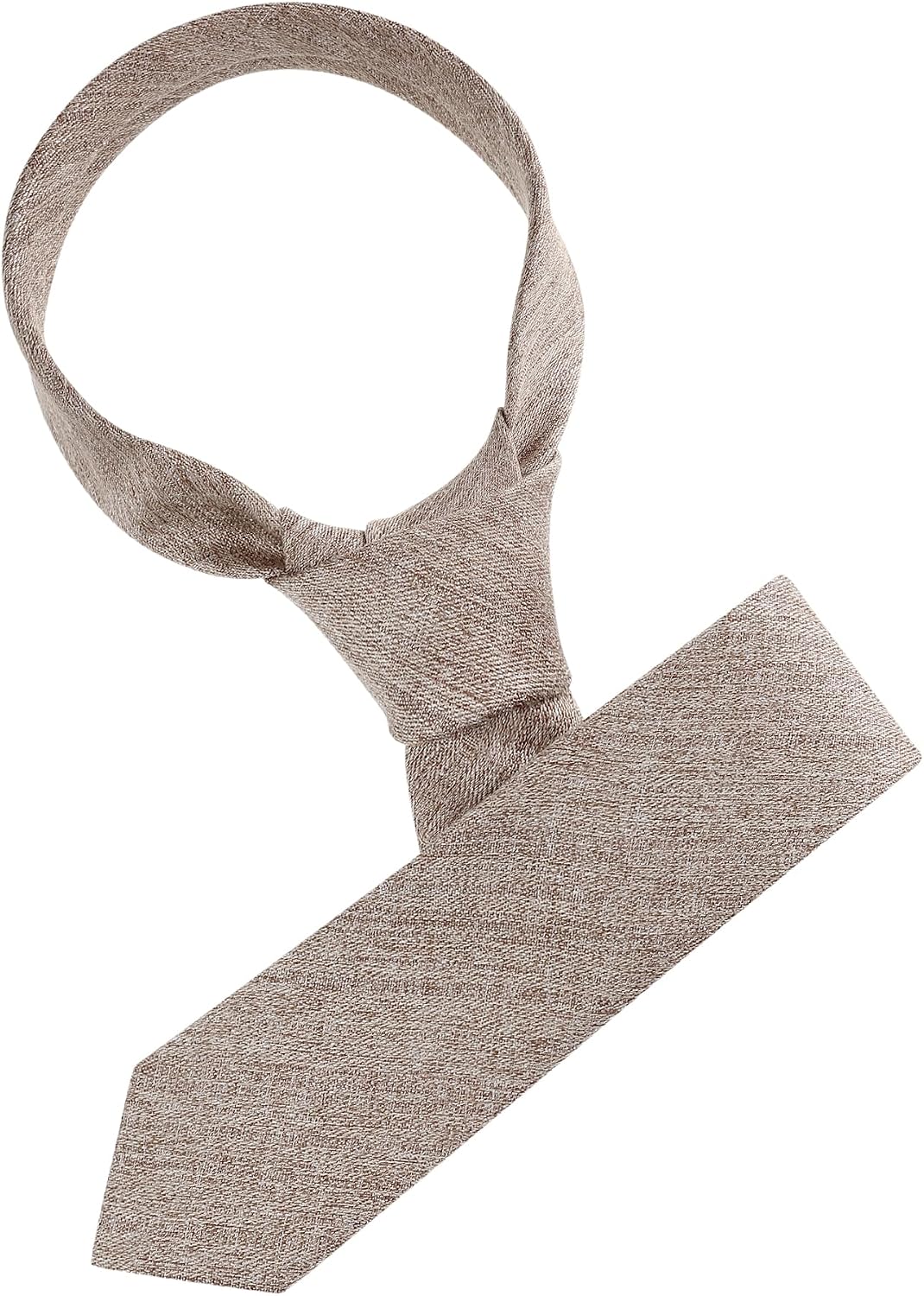 Allegra K Men's Self Tied Solid Color Formal Casual Skinny Necktie