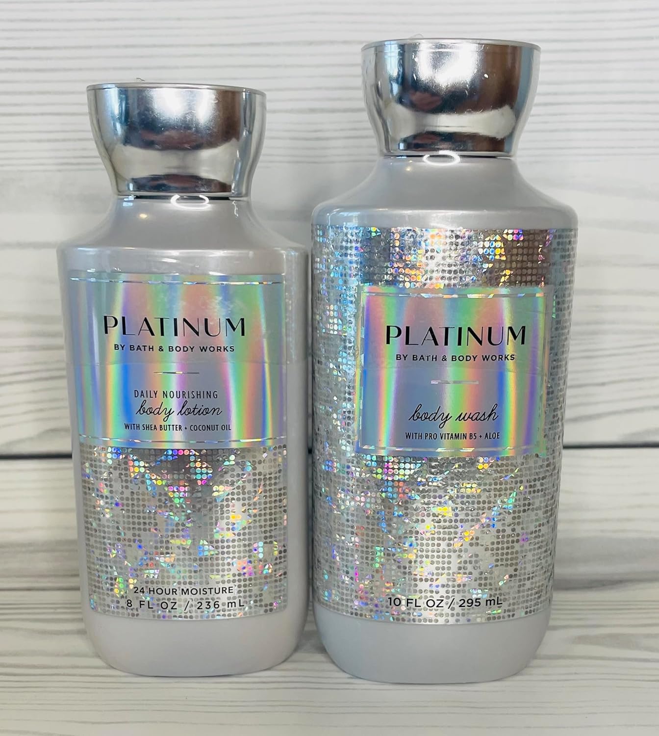 Bath & Body Works Platinum Body Lotion and Body Gel Wash 2 Piece Set - Image 3