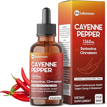 Cayenne Pepper Liquid 1,360 mg 16-in-1 with Berberine, 2.0 fl oz