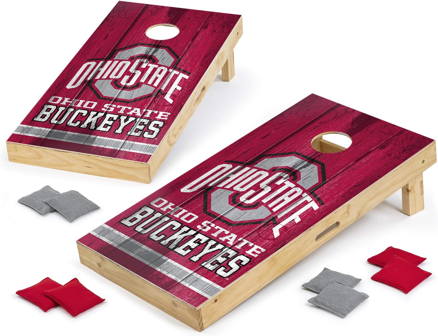 PROLINE NCAA Cornhole Outdoor Game Set, Vintage Design, 2' x 4' Foot - Professional Series