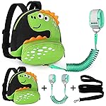 Accmor Toddler Harness Backpack Leash, Cute Dinosaur Kids Backpacks with Anti Lost Wrist Link, Mini Child Backpack Wristband Tether Strap and Protection Leashes for Baby Boys Girls Aged 1-3 Years