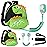Accmor Toddler Harness Backpack Leash, Cute Dinosaur Kids Backpacks with Anti Lost Wrist Link, Mini Child Backpack Wristband Tether Strap and Protection Leashes for Baby Boys Girls Aged 1-3 Years