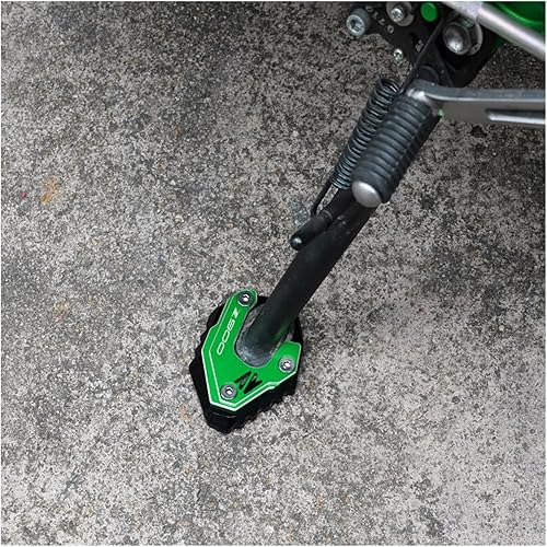 Miniatura 3 de JADESA CNC aluminio for Kawasaki Z900 Z 900 Z900RS Z900SE 2017-2022 2023 Motorcycle Side Stand Extension Kickstand Pad Tire Valve Air Caps (Color