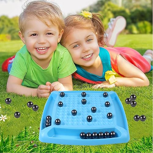 Miniatura 7 de QZVOO Juego de ajedrez magnético con piedras, nuevo juego de ajedrez magnético 2024 con tablero de ajedrez magnético de rocas, juego de ajedrez