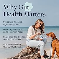 Vista 2 de Veterinary Formula Suplemento de salud intestinal para perros - Masticables probióticos formulados por veterinarios con enzimas digestivas y fibra