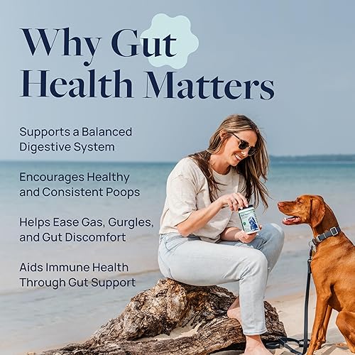 Miniatura 2 de Veterinary Formula Suplemento de salud intestinal para perros - Masticables probióticos formulados por veterinarios con enzimas digestivas y fibra -