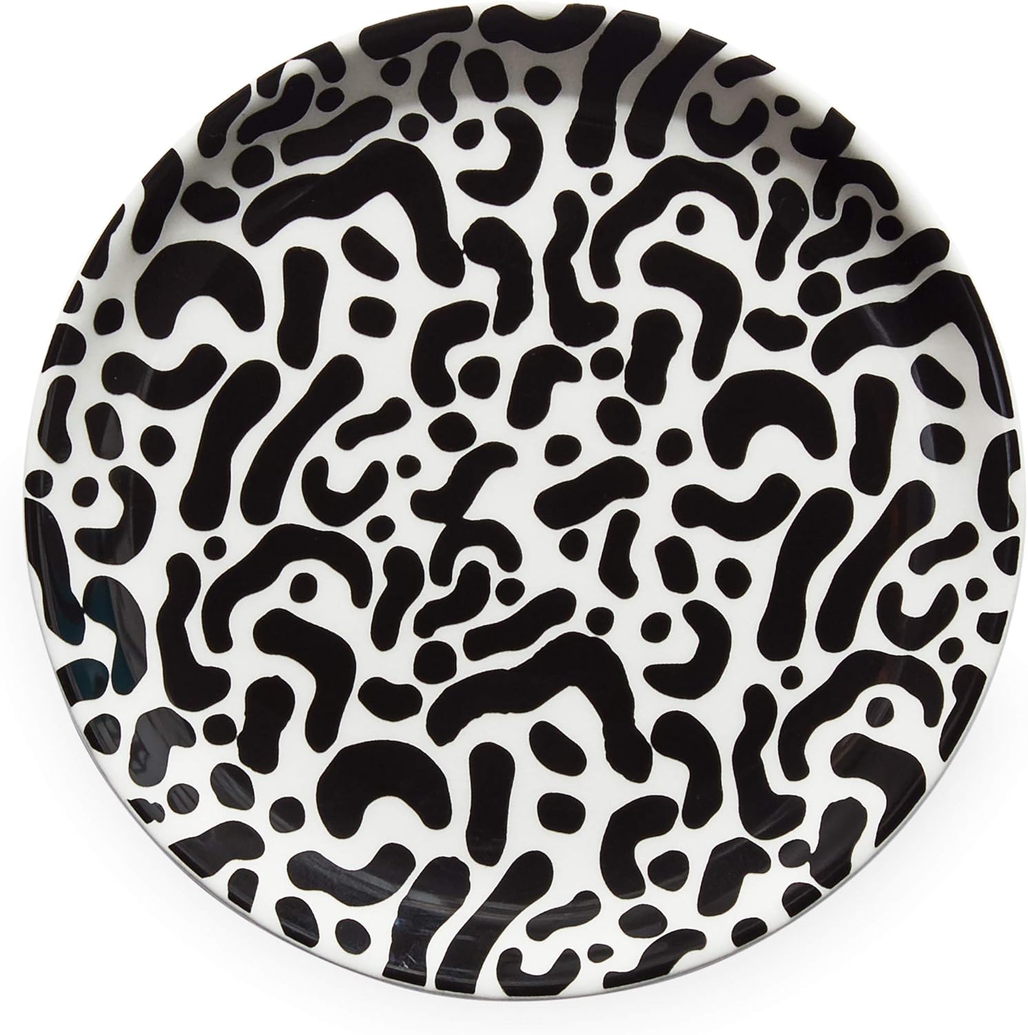 Now House by Jonathan Adler Leopard Trinket Decorative Tray, Black/White