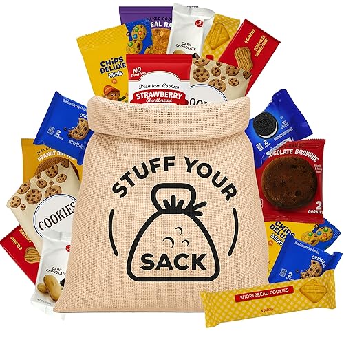 Stuff Your - Paquete variado de galletas y aperitivos surtidos para adultos y niños, paquete de cuidado universitario, regalo para amantes de las