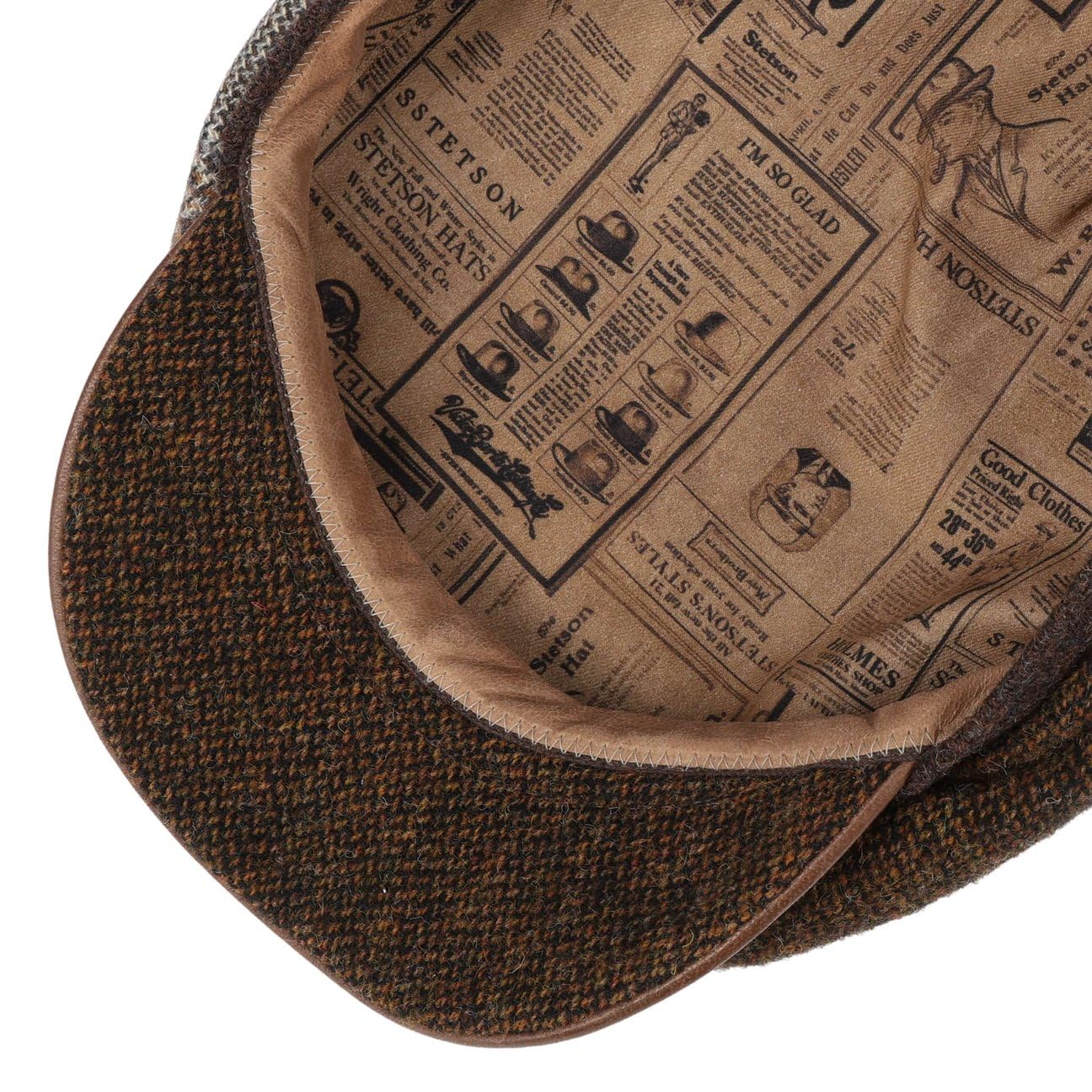 Stetson Alverton Driver Flatcap Patchwork Made in Germany Herren Herbst Winter