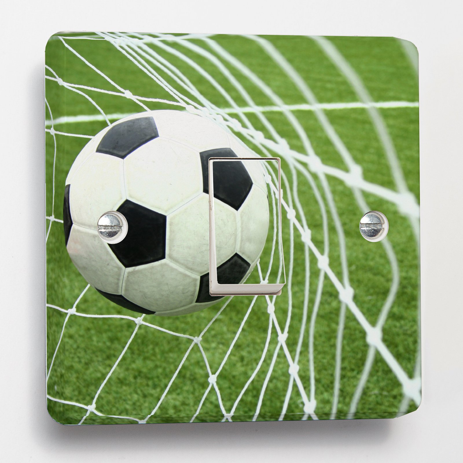 Stika.co Green Football Soccer Light Switch Sticker Skin For Crabtree 4070 1 Way 1 Gang