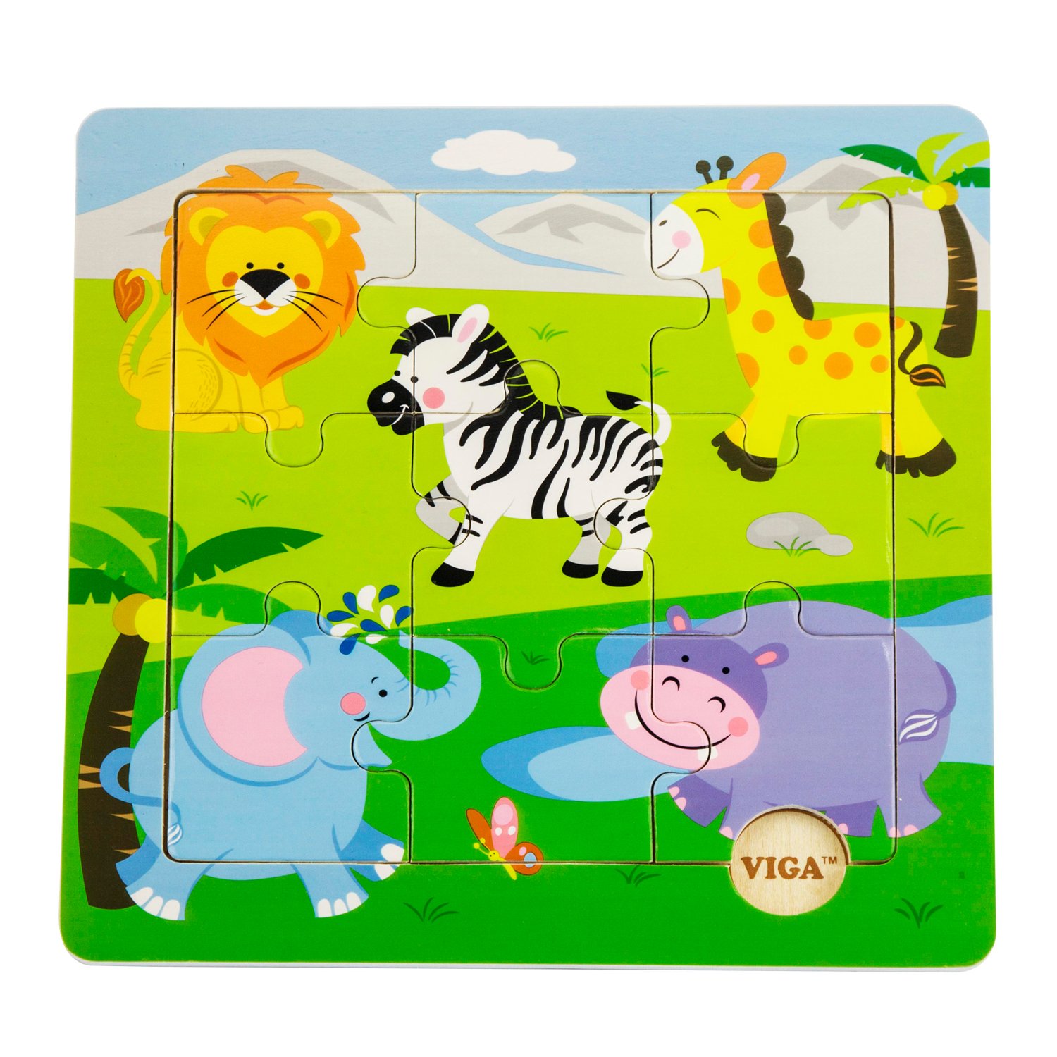 EitechViga Toys - 50838 - Discovery Puzzle - Wild Animals