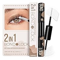 Vista 12 de LASHVIEW Removedor de Pegamento para Pestañas en Racimo Fórmula de Gel Calmante, Viene con Varita de Rímel, Fácil Remoción en Casa del Pegamento