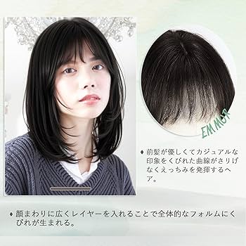 Amazon.co.jp: EMMOR 医療用ウィッグ フルウィッグ 人毛MIX 人毛