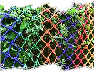 Protection Safety Net Rope Net Color Nylon Protective Net, Outdoor Children's Protective Net, Multifunctional Construction Safety Net, Fence Plant Climbing Net, Braided Rope Fall(Size:5*8m（16*26ft）)