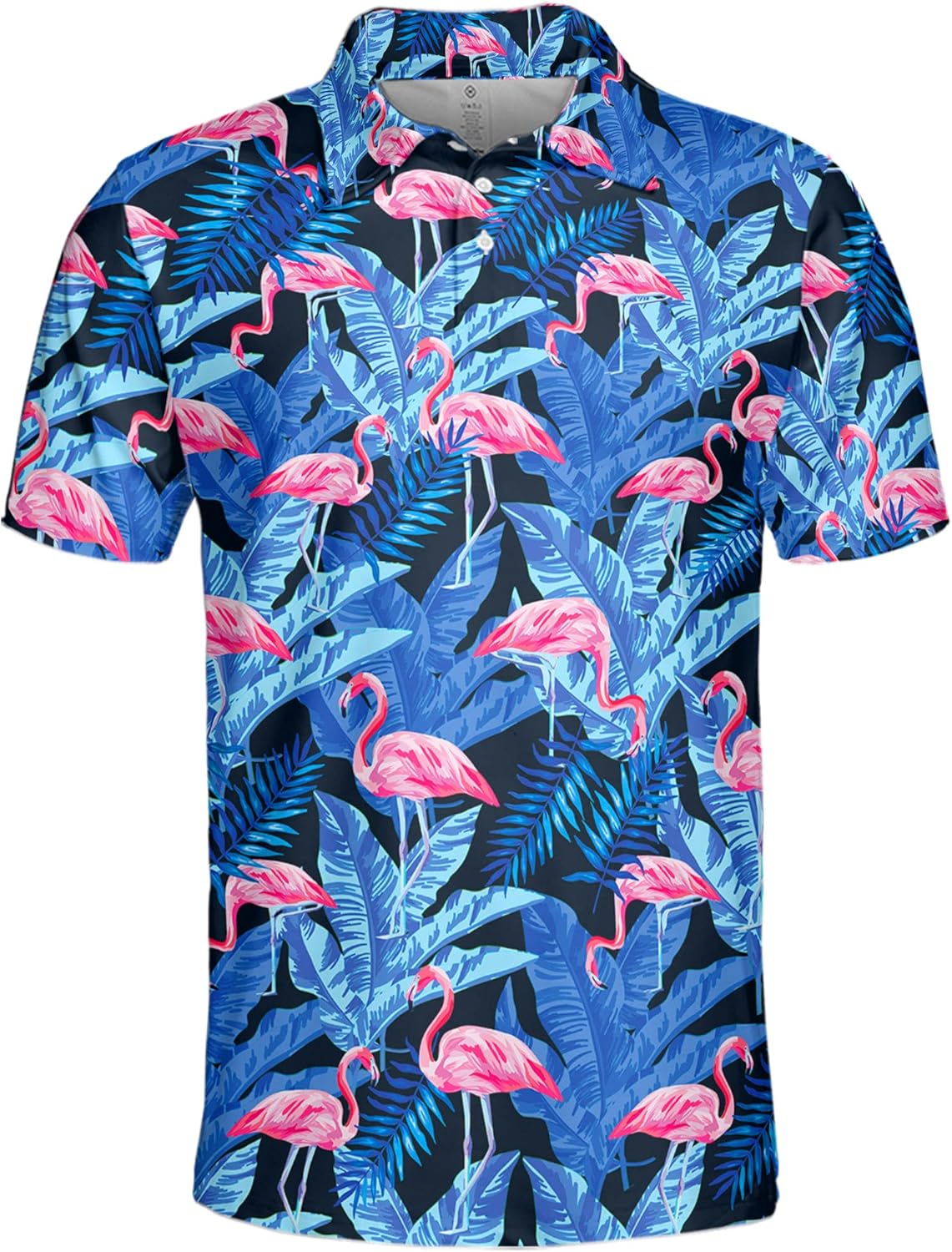 Gopory Flamingo Golf Shirts for Men Flamingo Polo Shirts sold by Iguana