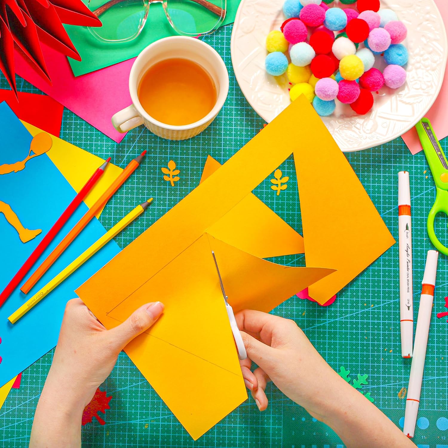100 Sheets Colored Cardstock 8.5 X 11 Inches - 25 Colors Art Crafts Construction Paper, 92lb/250gsm Heavy Weight Thick Card Stock Paper for Printer, Cards Making, Invitations, Scrapbooking PAP19MX100