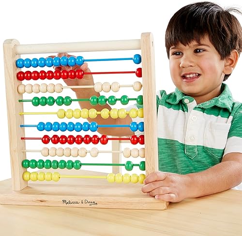 Miniatura 8 de Melissa  Doug Abacus - Juguete educativo clásico de madera con 100 cuentas