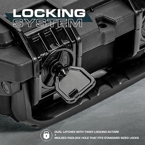 Miniatura 4 de Seahorse SE-130F - Caja protectora resistente con espuma, aprobada por la TSA/Mil Spec/IP67 resistente al agua, fabricada en Estados Unidos para