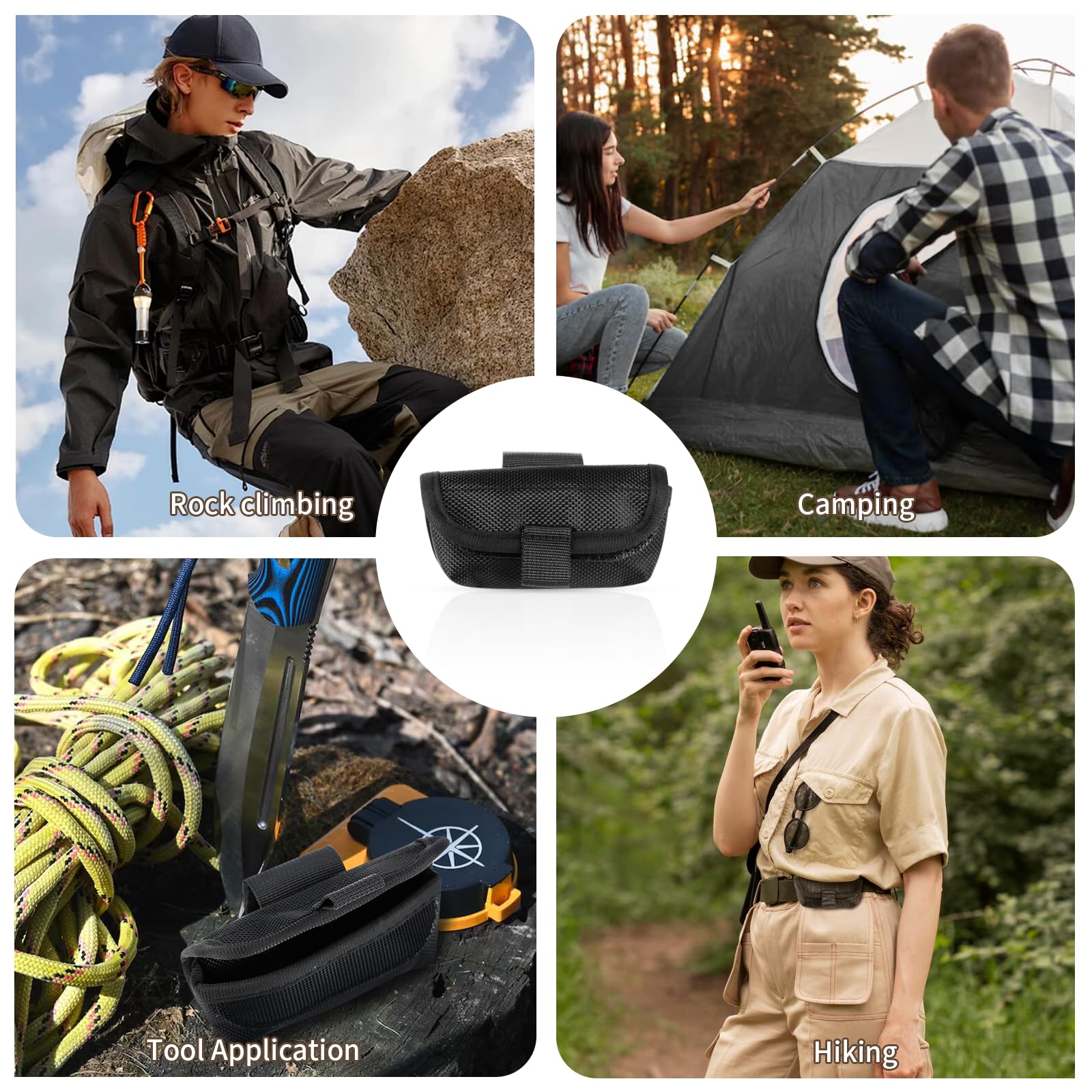 Borsa Coltelli,Borsa Porta Coltelli,Coltello Pieghevole Compatto Con Clip da Cintura, per Attività All'aria Aperta, Escursionismo, Alpinismo, Regali per Uomini
