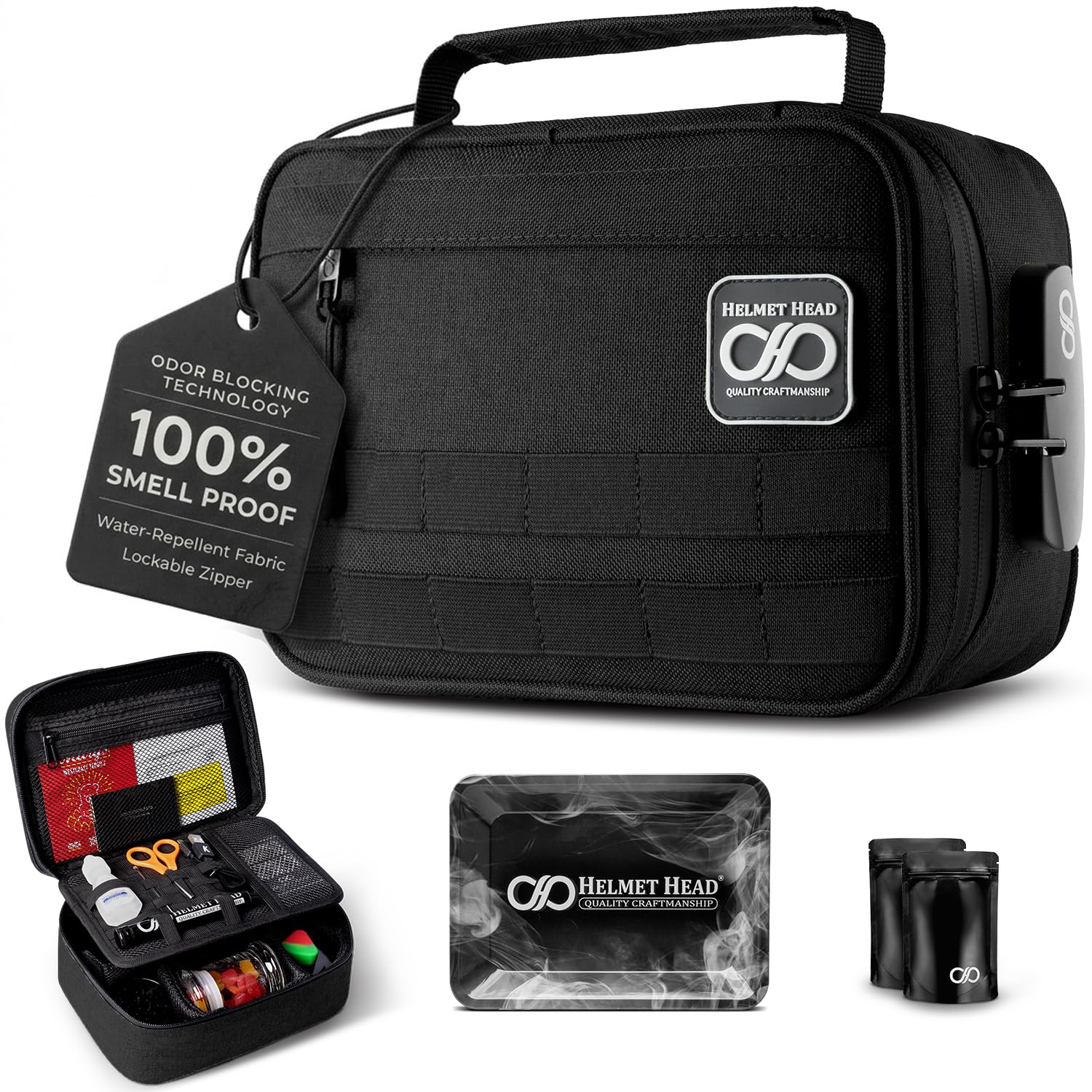 Amazon.com: HELMET HEAD Smell Proof Bag with Combo Lock. Smell