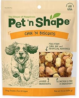 Pet 'n Shape Chik 'n Wrapped Biscuits – Jerky Dog Treats - 1 Pound