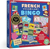 Vista 1 de eeBoo: French Vocabulary Bingo for Kids Ages 5+, A Fun Kids Learning Game That Cultivates Conversation & Practicing a New Language