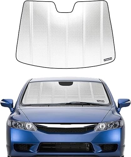 Parasol para parabrisas Pigenius para Honda Civic Sedán 2006-2011. Película de aluminio reflectante para parabrisas delantero - BLAZBLOCK
