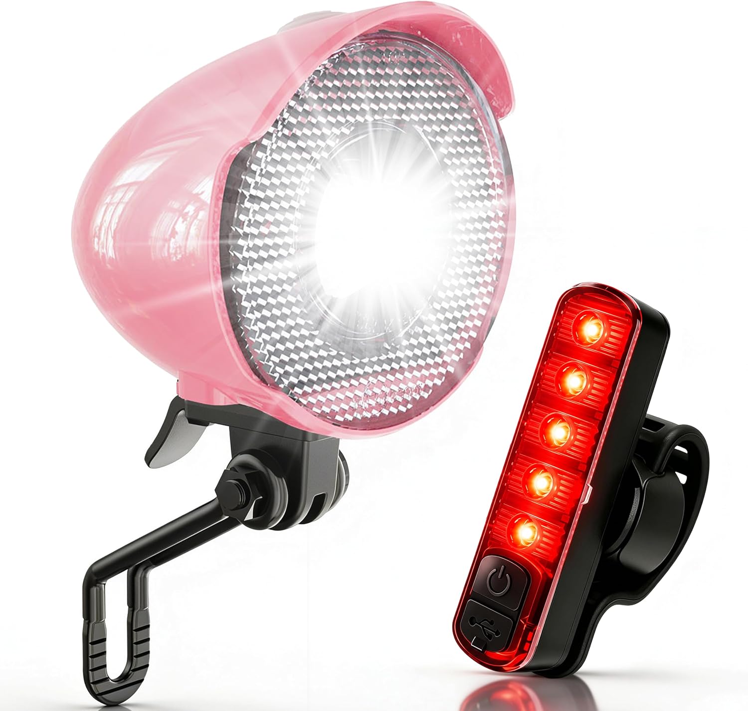 Retro Vintage Bike Front Light New Version 350Lumen High-Brightness Headlights IPX6 Waterproof Classic Retro Night Riding Safety Bicycle Headlights with Bracket