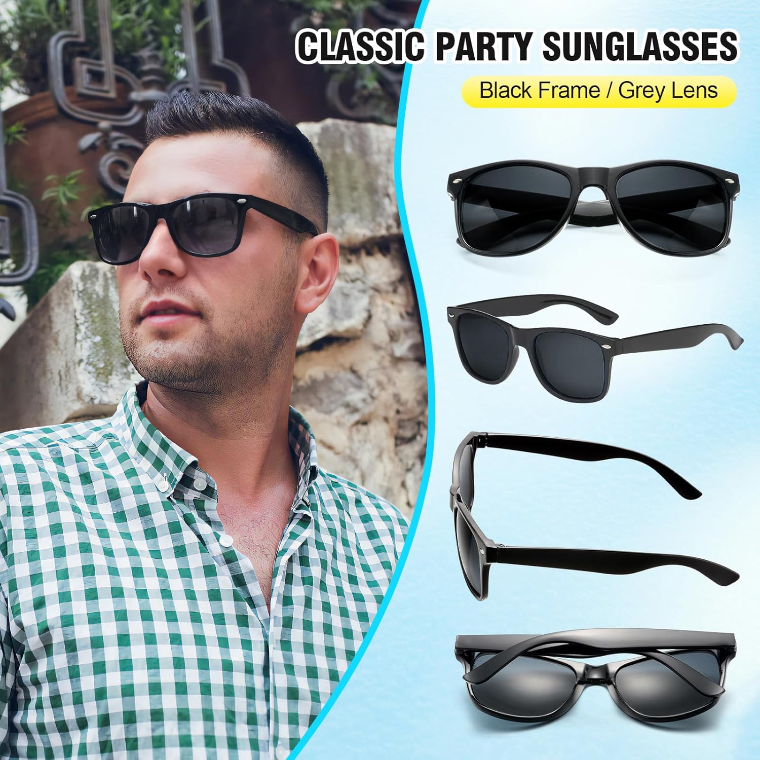 Pibupibu 14 Pack Wholesale Neon Sunglasses Bulk, Retro 80s Mirrored Lens Adult Sunglasses Party Favors