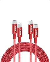 Vista 12 de Anker Cable USB C a USB C, paquete de 2 cables de carga rápida tipo C de 100 W de 3.3 pies para iPhone serie 17, MacBook Pro 2020, Pixel y más Negro