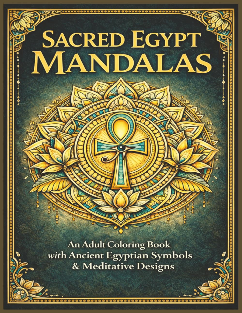 Sacred Egypt Mandalas: An Adult Coloring Book with Ancient Egyptian Symbols, Sacred Geometry, Lotus Patterns, and Meditative Mandala Designs