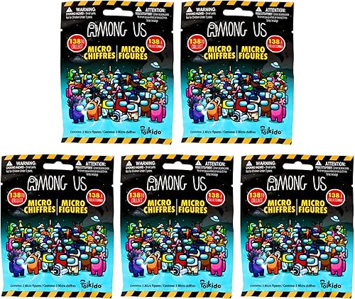 Toptoys2u Bargain Bundles Among Us Micro Figures Series 1 - Bolsas para persianas (3 unidades)