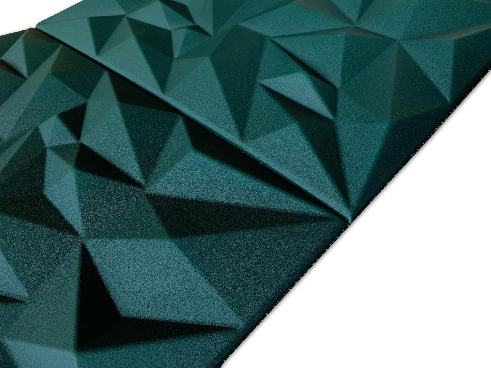 DECCART Pannelli Decorativi Per Pareti 3D - Pannelli Murali - Pannello Decorativo Parete - Polystyrène PSE - 50x50 cm Ametista 12 m², 48 pezzi, Verde