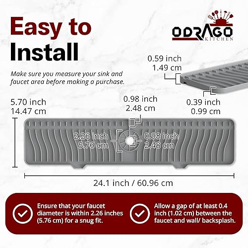 Miniatura 5 de Alfombrilla de silicona para fregadero Odrago