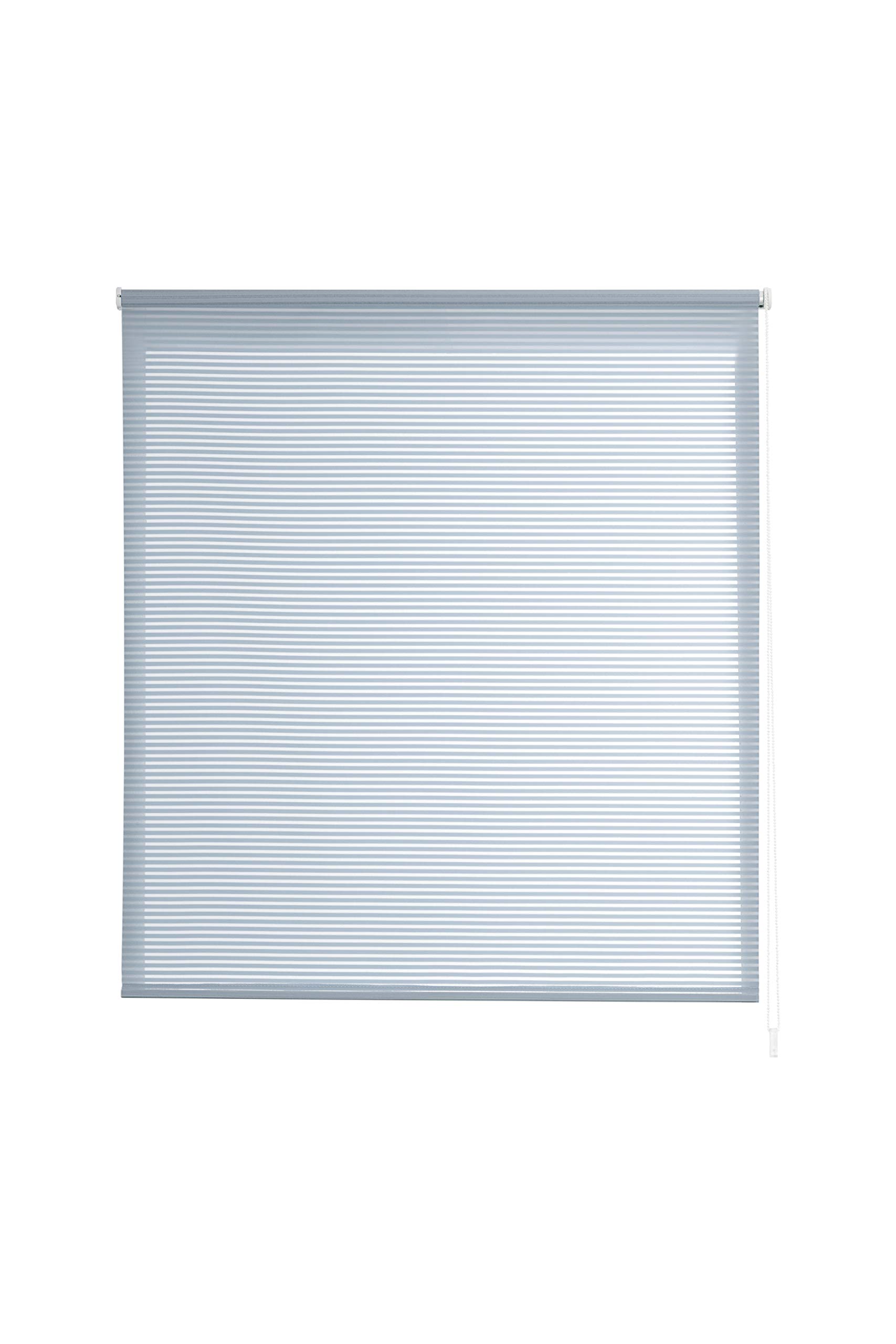Estoralis Robert Store Enrouleur Tamisant Rayures, Polyester, Bleu, 130 x 175 cm