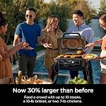 Ninja Woodfire ProConnect XL Grille extérieure & Fumeur, Wifi & Bluetooth, App activé, 7-in-1 Maître Grill, BBQ Fumeur, plein air Air Fryer, Couverture premium incluse, OG901LWC (Version canadienne)