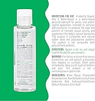 Vista 2 de LubeLife Lubricante orgánico a base de aloe y agua, lubricante personal para mujeres, hombres y parejas, compatible con juguetes y condones