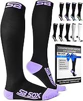 Vista 24 de SB SOX - Calcetines de compresión (20-30 mmHg) para hombres y mujeres - Calcetines de compresión para usar todo el día, mejoran el flujo sanguíneo