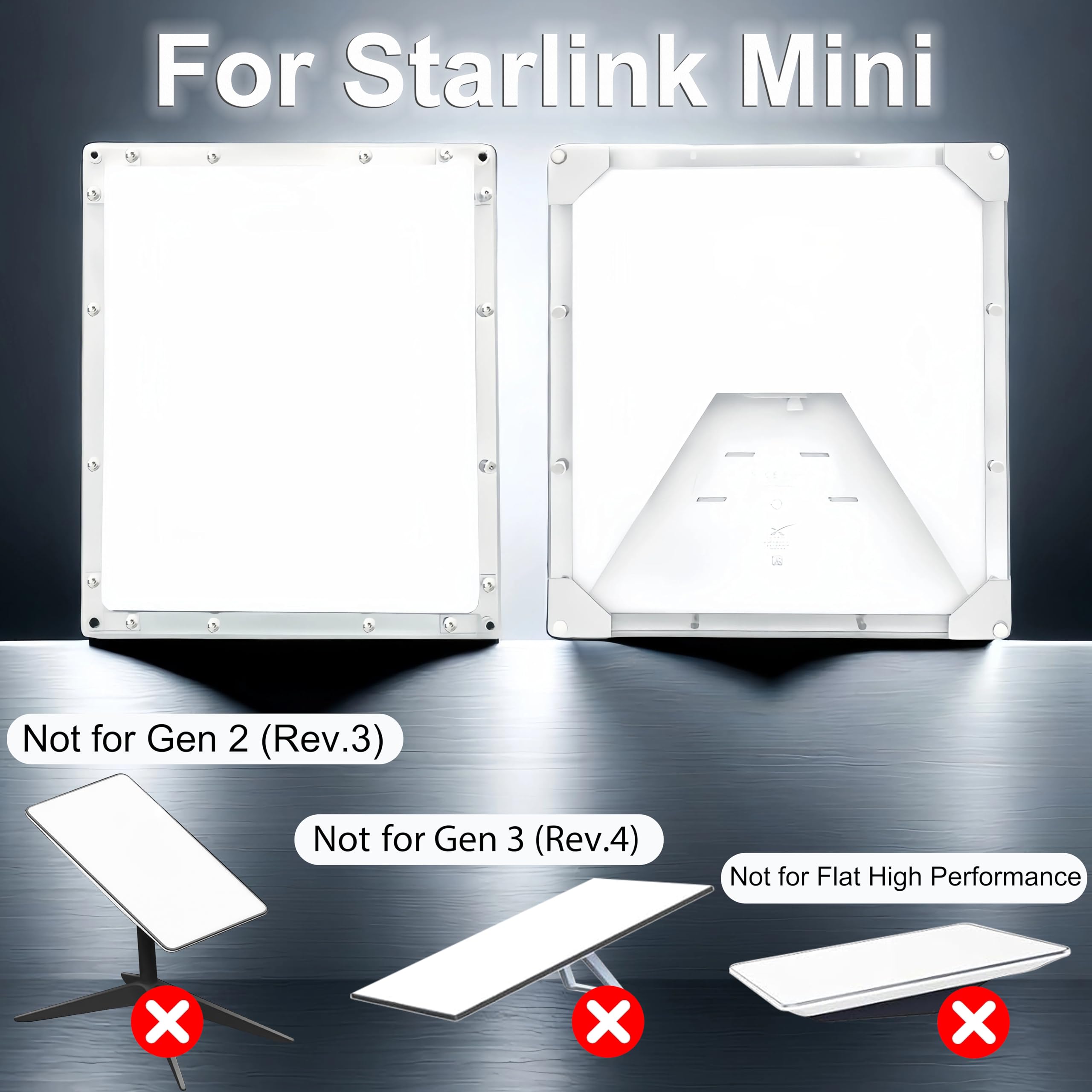 Coche Ventosa Soporte Compatible con Starlink Mini,Fuerte Succión Protector Montaje Caja para Coche Techos Solares o Salpicadero Windows RV, Camiones, Barcos Segura y a Prueba De Vibraciones