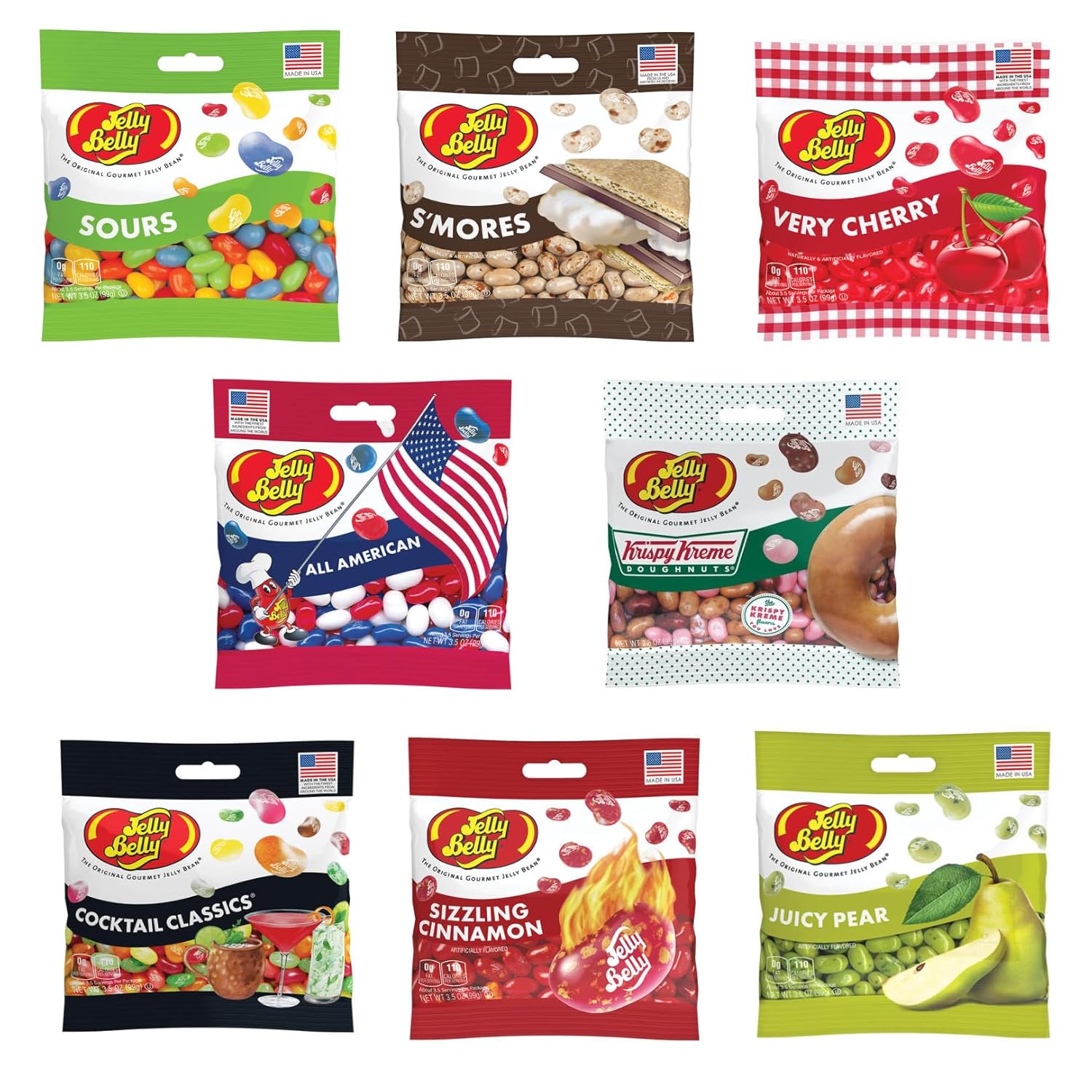 Jelly Belly Jelly Beans, Popular Flavors, Variety 8 Pack