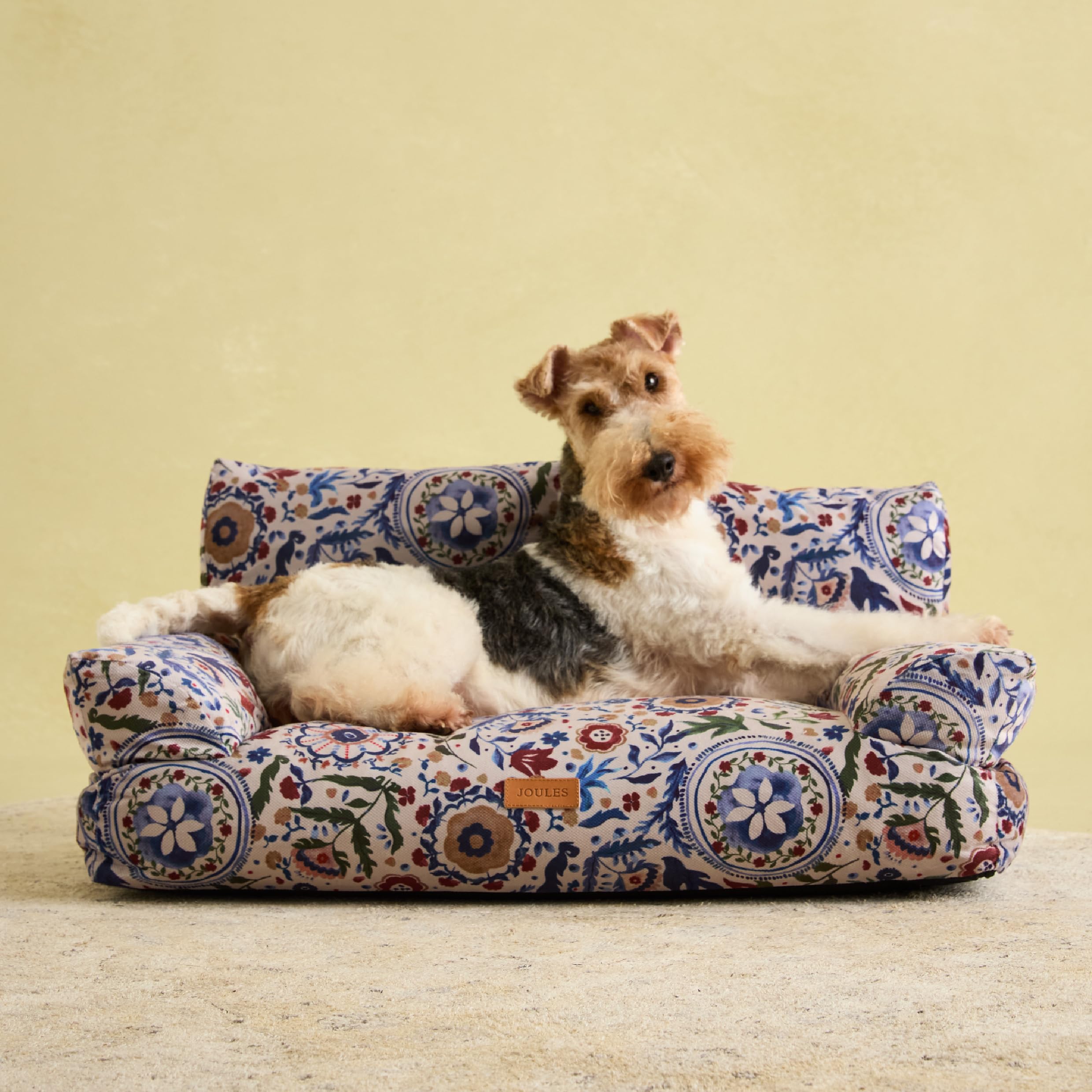 Luxury Dog Sofa Bed Pet Cat Small Joules Heritage Floral Print Thick Washable