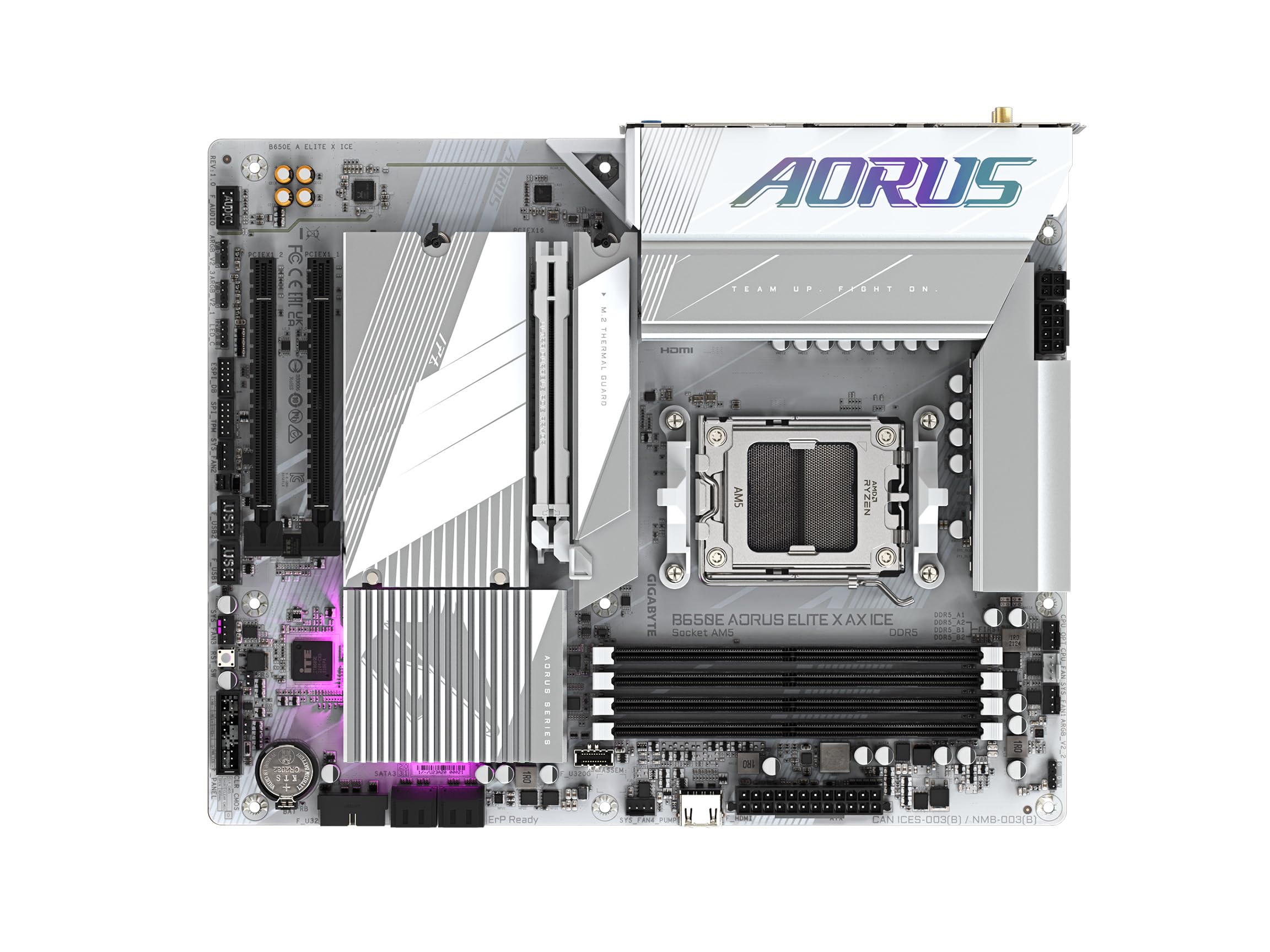Amazon.com: GIGABYTE B650E AORUS Elite X AX ICE AM5 LGA 1718 AMD