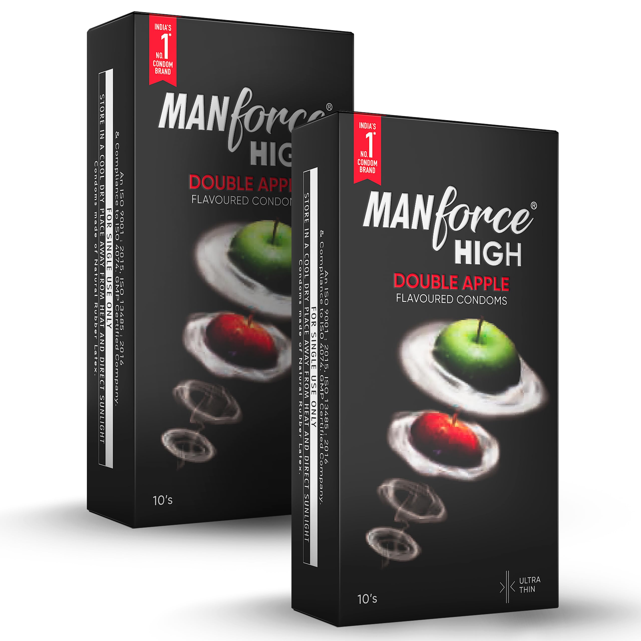 Manforce High Double Apple Flavoured Condoms for Men | 20 pcs | Ultra Thin Condom | Lubricated Latex Condoms | For Her Enhanced Pleasure | India’s No. 1* Condom Brand for Safe Sex-image-37