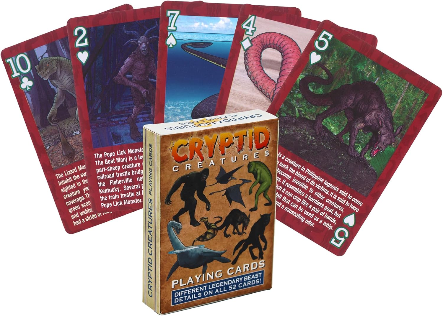 Paradise Cay Publications, Inc. Squatch METALWORKS Bigfoot Playing Cards - Standard 52 Card Deck - Unique and Fun Playing Cards with Illustrations and Facts - Perfect for Sasquatch Enthusiasts