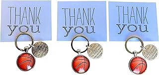 Pack of 3 Basketball Coach Appreciation Keychain with Gift Packaging for Your Coach Handmade Choch Gifts for Basketball Coach Multipack